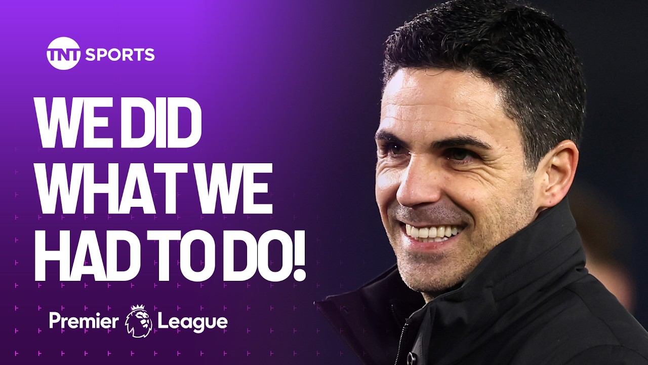 Mikel Arteta over the moon after Arsenal extend their lead at the top of the Premier League 🔴