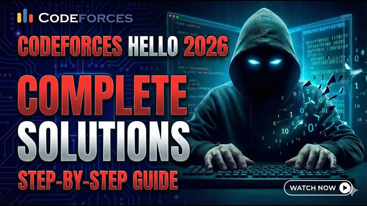 Codeforces Hello 2026 – Full Solutions | You Asked, We Delivered