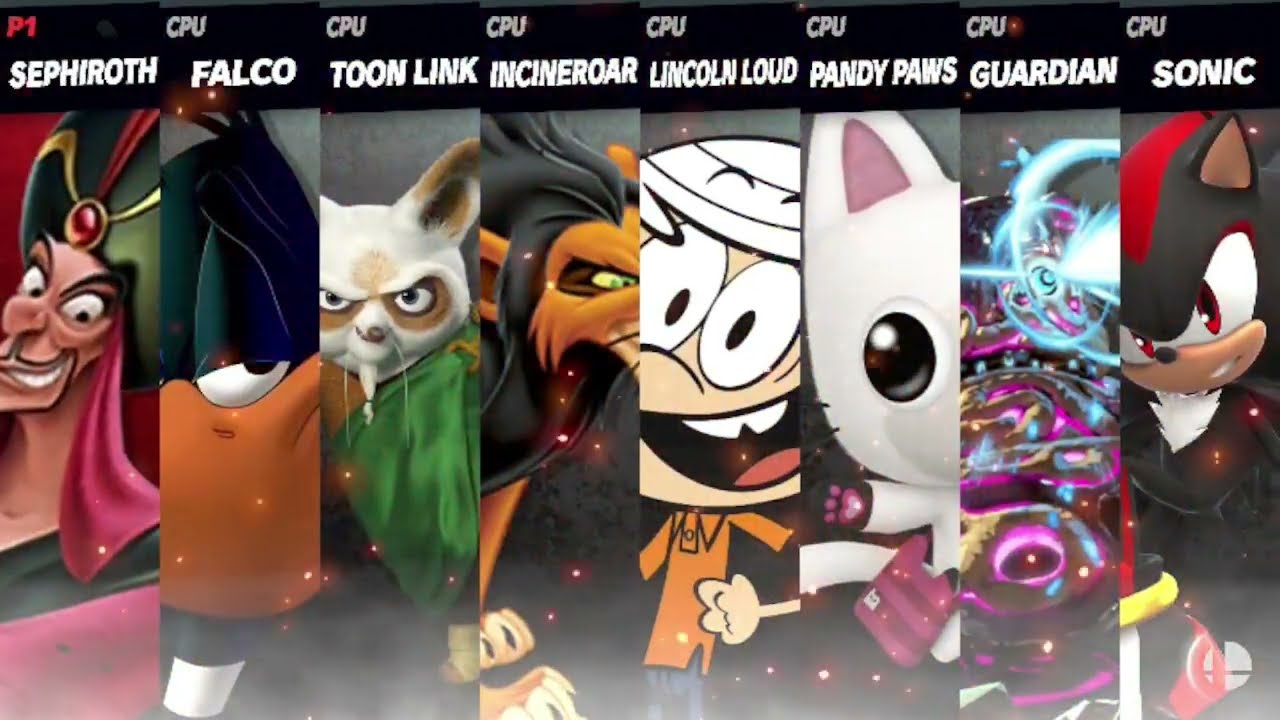 Jafar vs Daffy vs Shifu vs Scar vs Lincoln vs Pandy vs Guardian vs Shadow