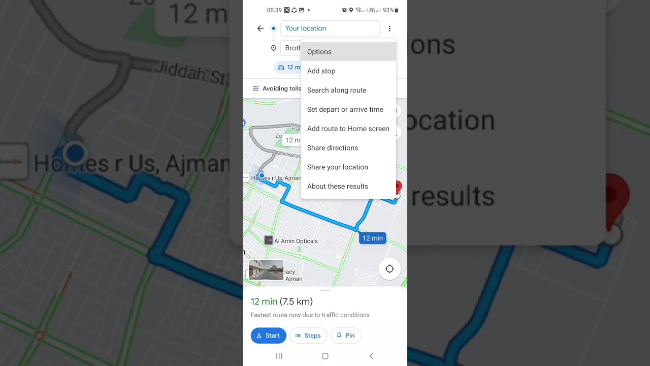 How to avoid Salik in UAE using Google Map | How to avoid toll using Google map