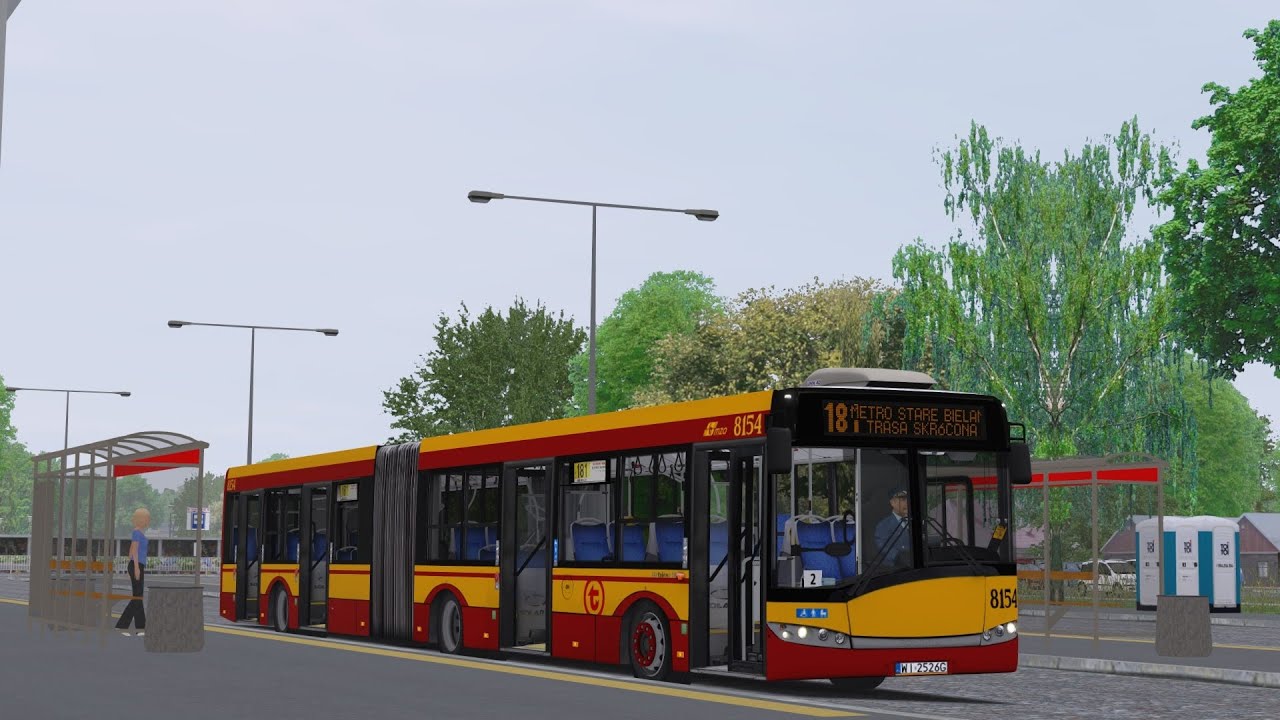 OMSI 2 - Solaris Urbino 18 III #8154 - Linia 181 - MZA Warszawa