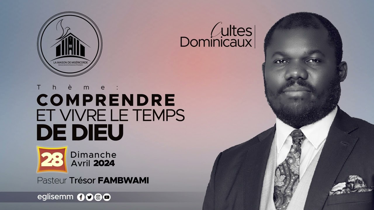 [LIVE]  CULTE DOMINICAL DU 28.04.2024 | Trésor FAMBWAMI, Pasteur | HOME