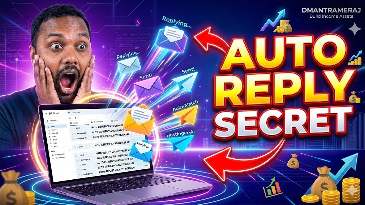 How to automate email reply | hostinger automatic reply secret | email automation