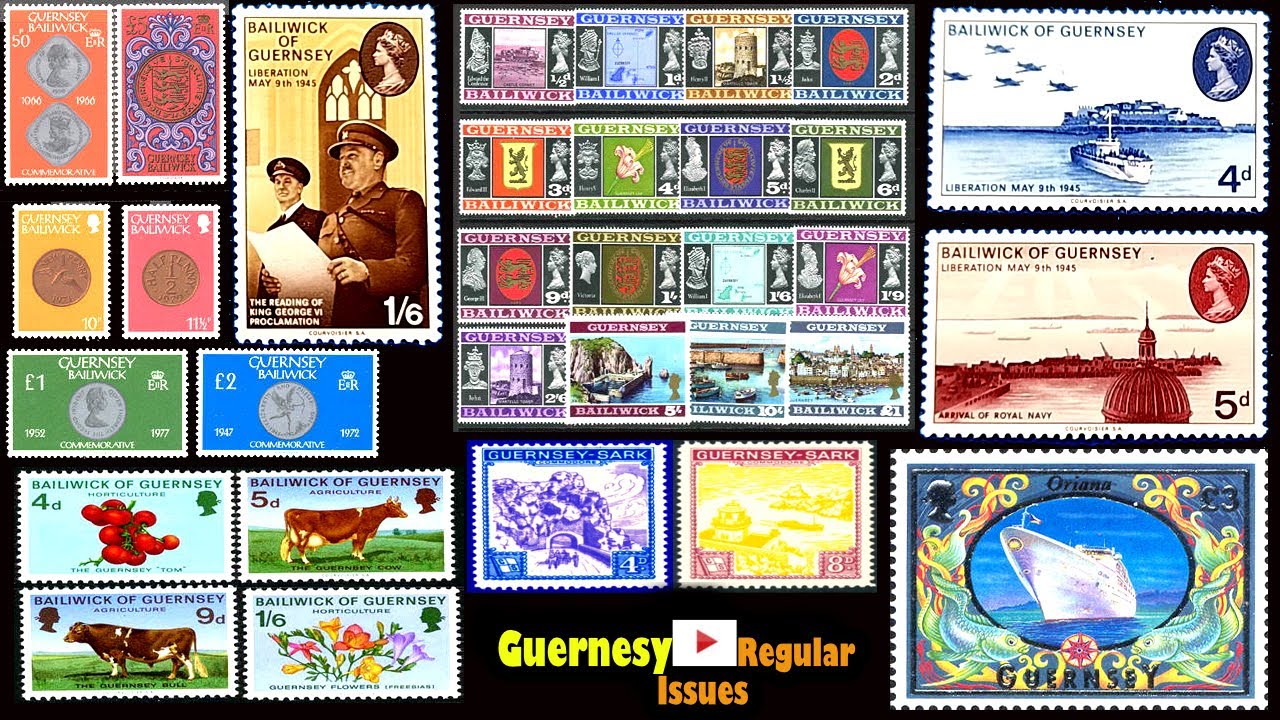 WORLDWIDE STAMPS – 3A: Great Britain –Guernsey (Channel Islands) Regular Issues | Master Guide in 8K