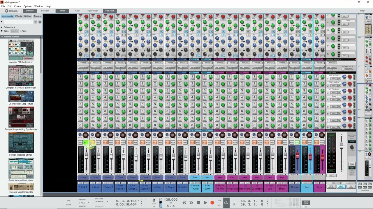 13 Dynamics and SideChaining : Reason Beginners Course #reasontutorial #reasonstudios #freelesson