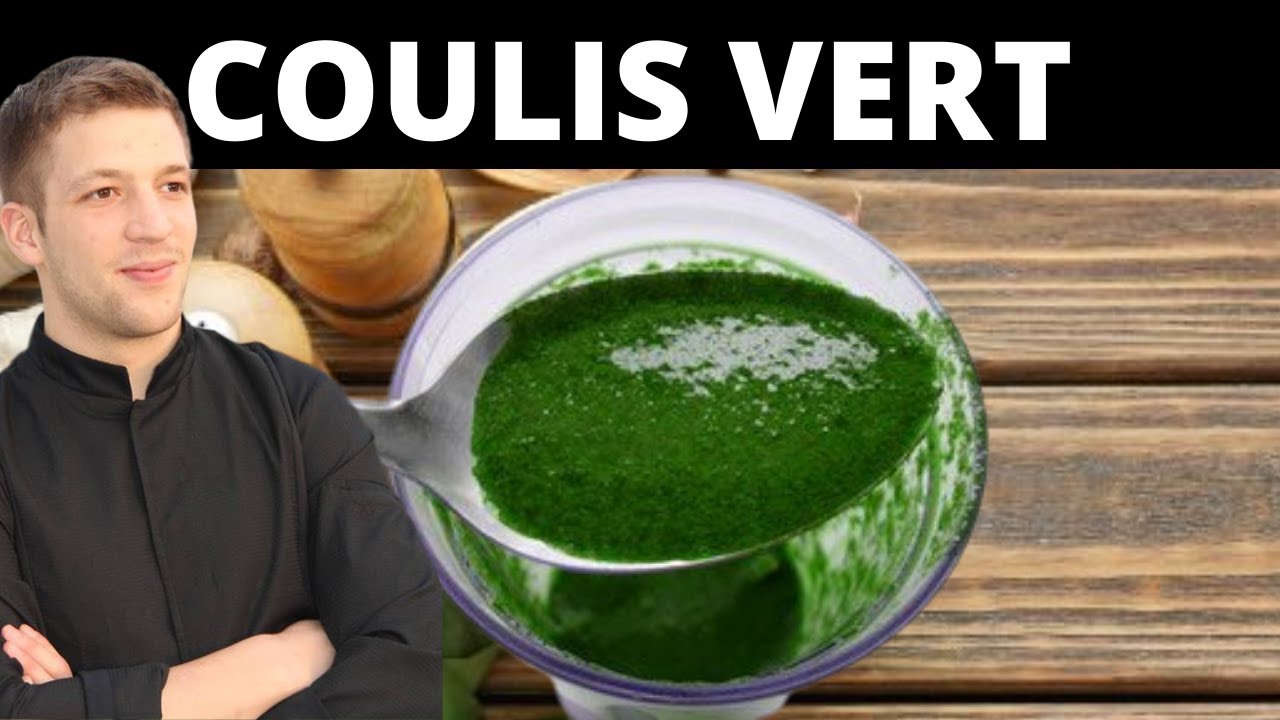 Faire un COULIS VERT aux épinards
