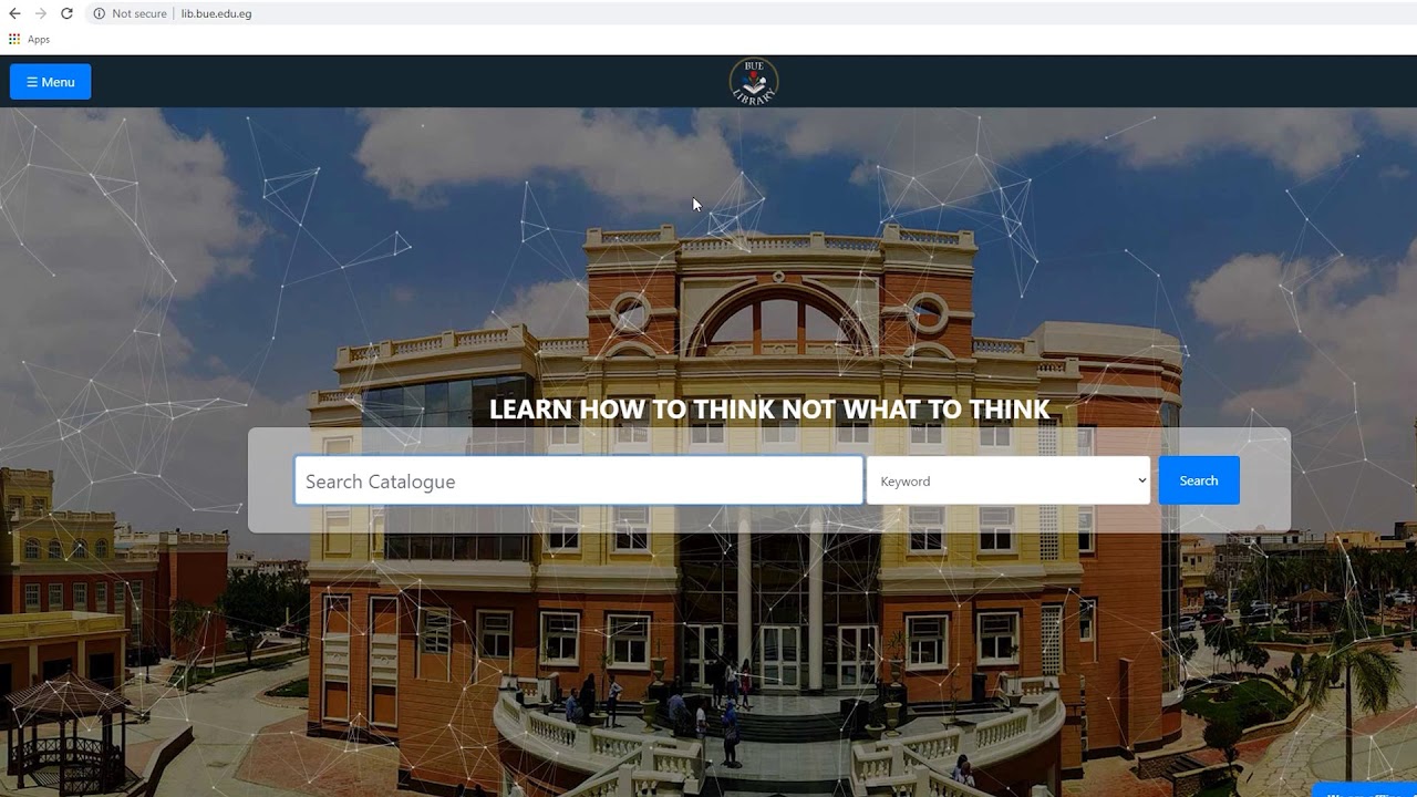BUE Library's website orientation