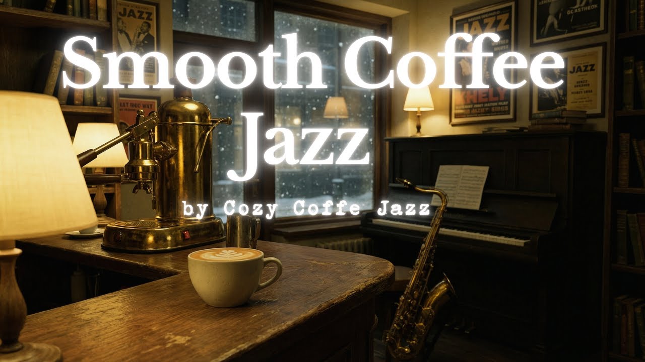 SMOOTH COFFEE JAZZ ☕❄️ | Relaxing Jazz for Cold Nights, Focus and Concentration