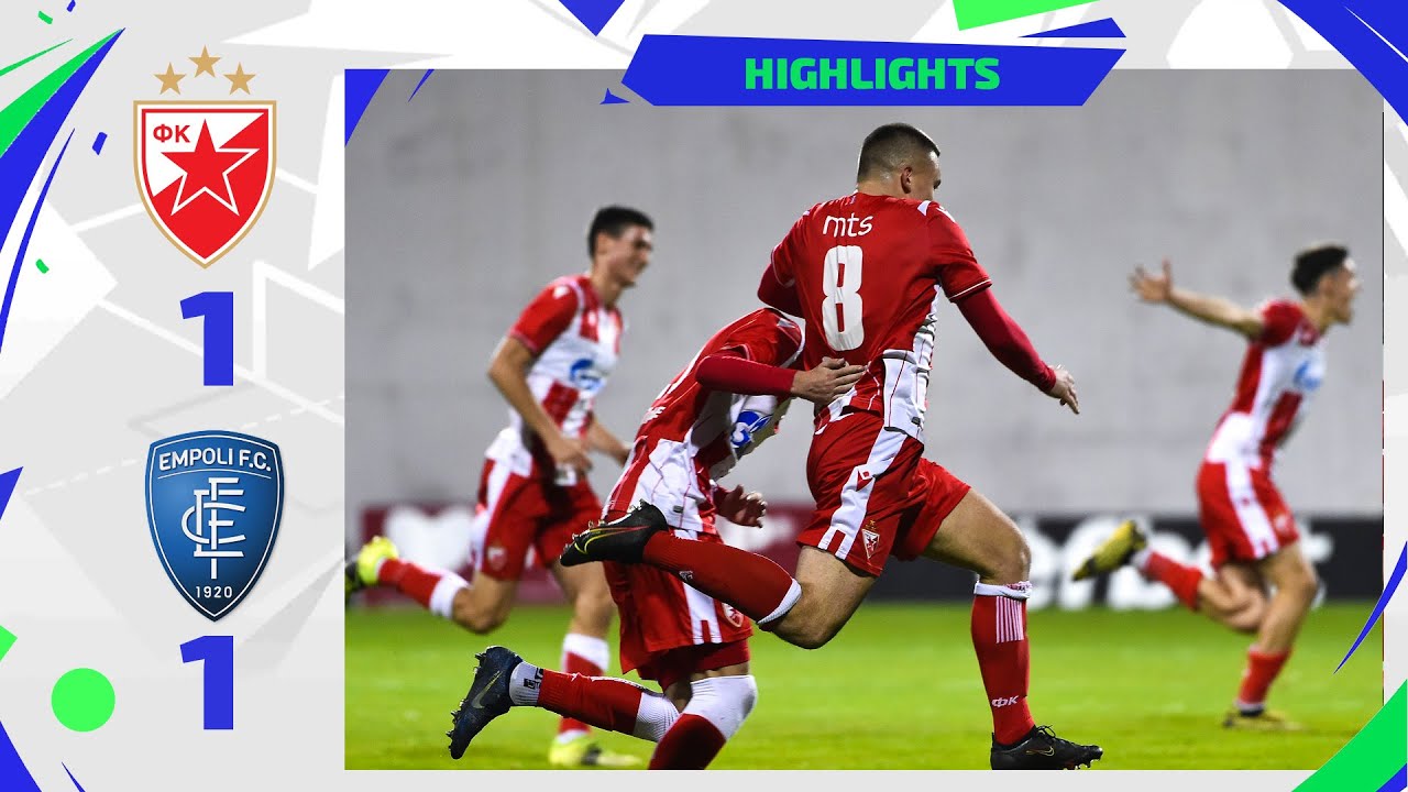 Omladinska Liga šampiona: Crvena zvezda - Empoli 1:1, highlights