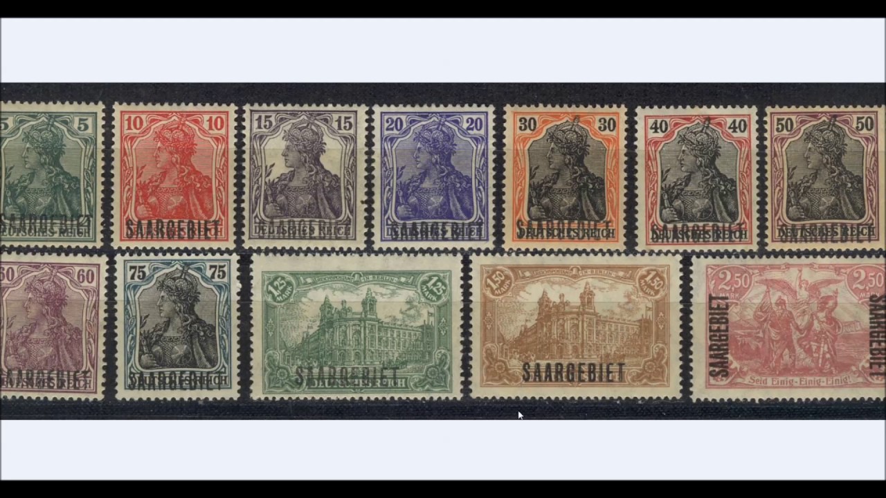 RonAleX Briefmarkenecke Teil 12 (Das Saarland / Saargebiet)