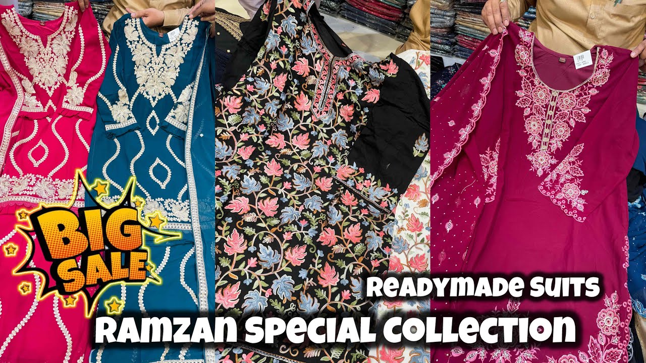 RAMZAN SPECIAL COLLECTION || Hyderabad Most Biral Showroom “ Readymade Imported Fabrics Suits 