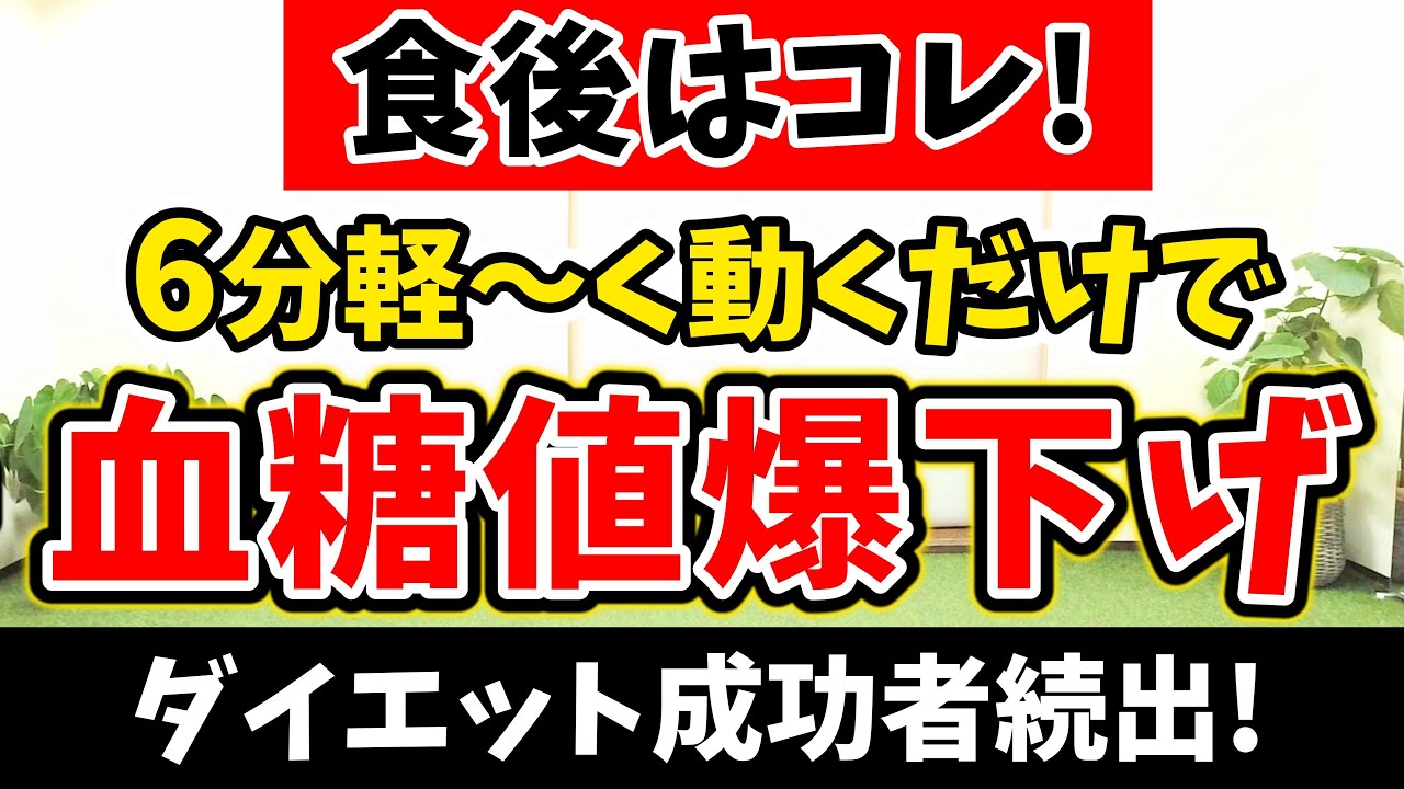 【🔰食後ダンスが痩せる🔥】たった6分の痩せるダンスが出来れば食後の血糖値が下がり爆痩せする!! 【有酸素運動 痩せるダンス 室内散歩】