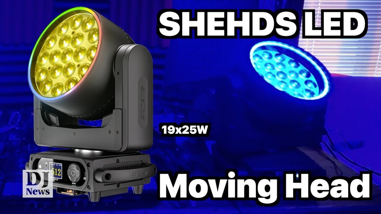 Усовершенствованная светодиодная прожекторная головка SHEHDS LED 19x25 Вт с функцией заливки луча...