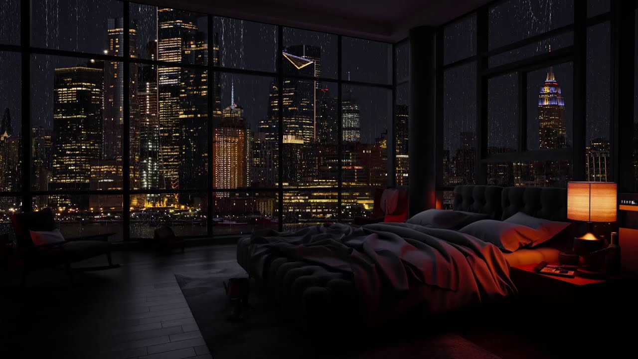 Rainy Atmosphere Outside The Cozy Apartment - The Sound Of Rain Soothes The Soul