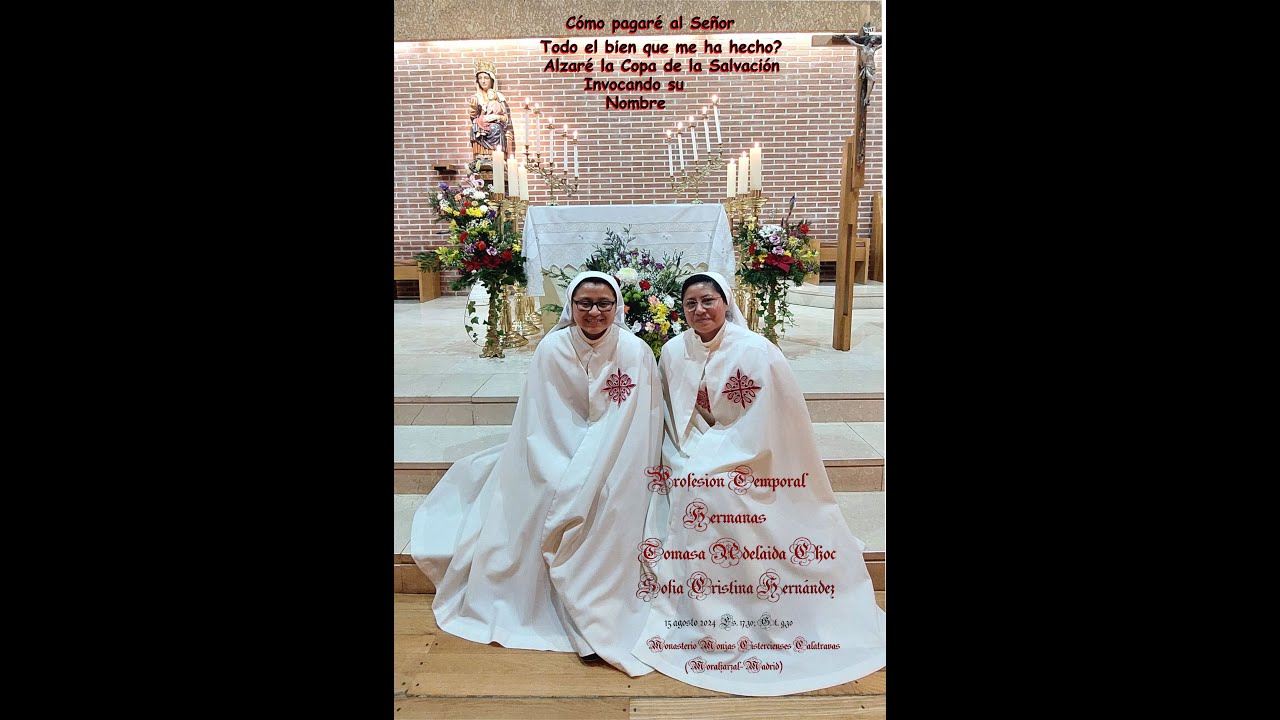 Profesión Temporal Hermanas Adelaida y Sofía
