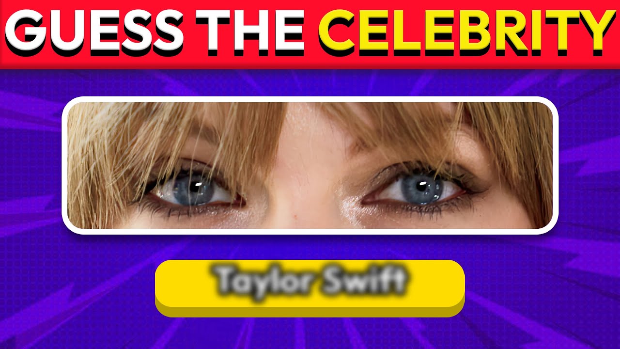 Can You Guess 100 Celebrities Just by Their Eyes 👀 | Celebrity Quiz