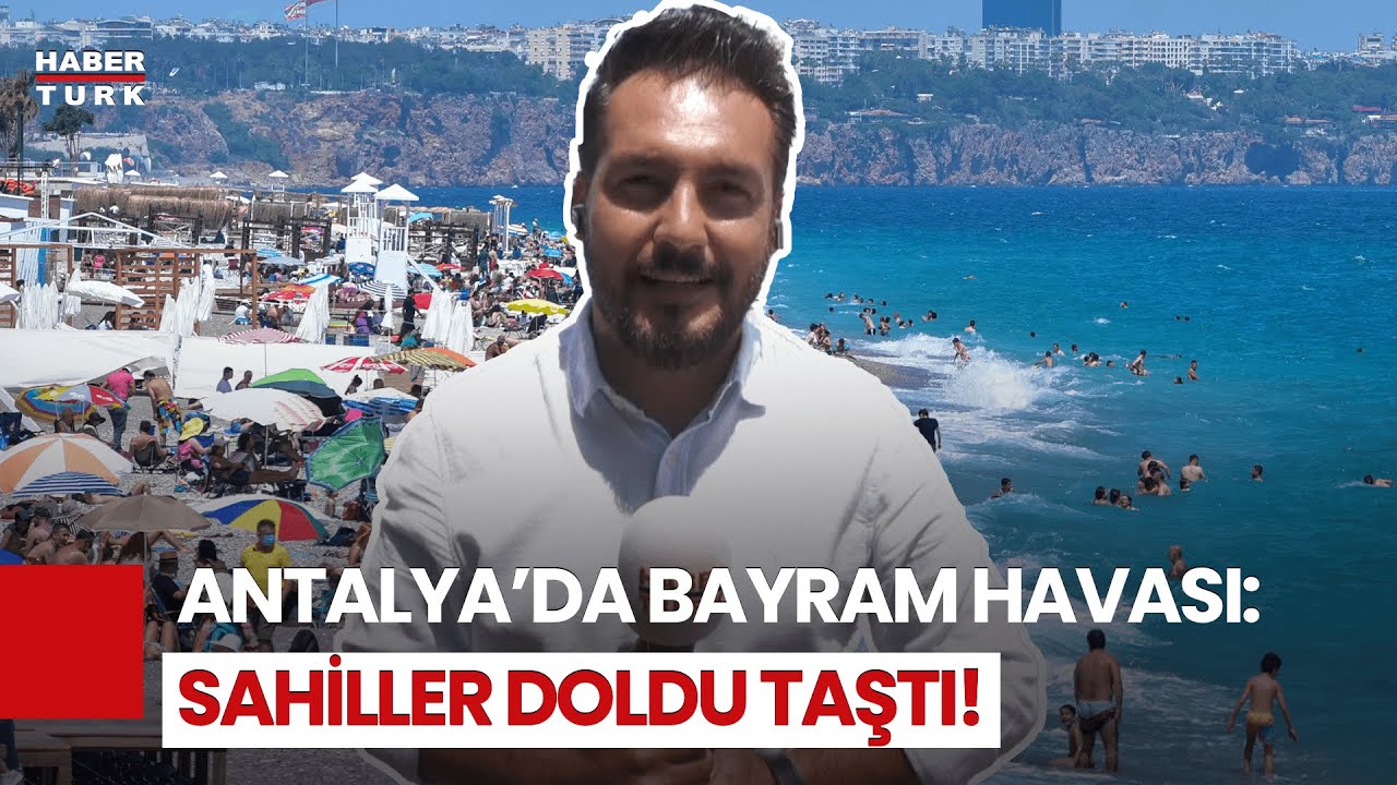 Tatilciler Antalya’ya Akın Etti! Hava Güzel, Sahiller Şenlendi