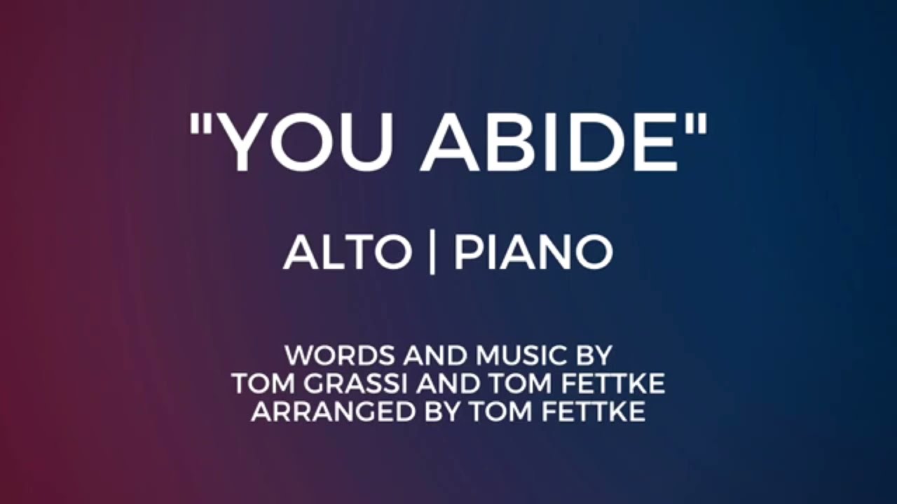 You Abide | Alto | Vocal Guide by Sis. Jewess Tobias