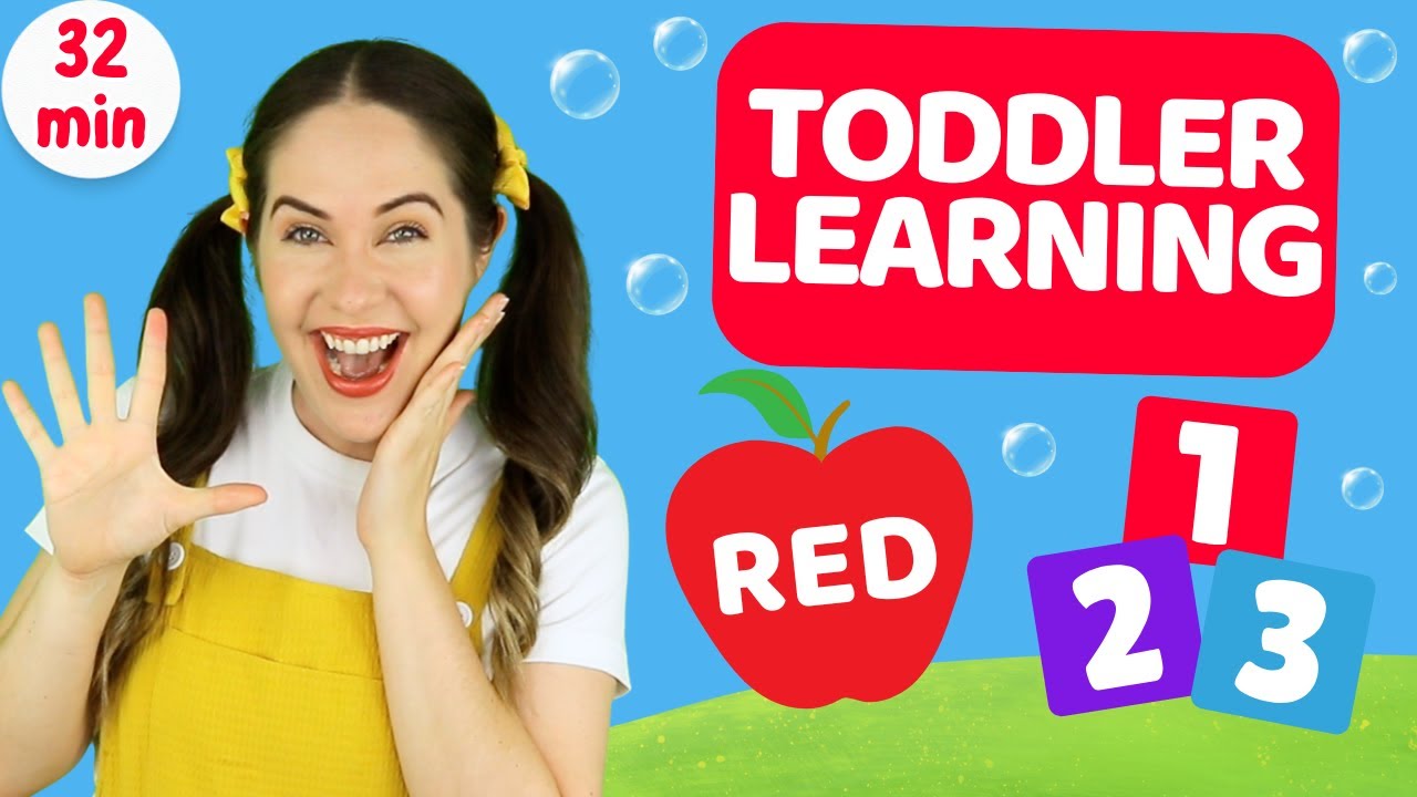 Counting & Colors for Toddlers | Bubble popping, egg painting, songs + more | Toddler Learning 🌈