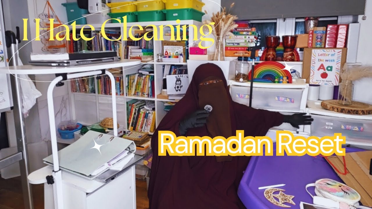 Preparing My Homeschool Corner Before Ramadan | Even Though I Hate Cleaning