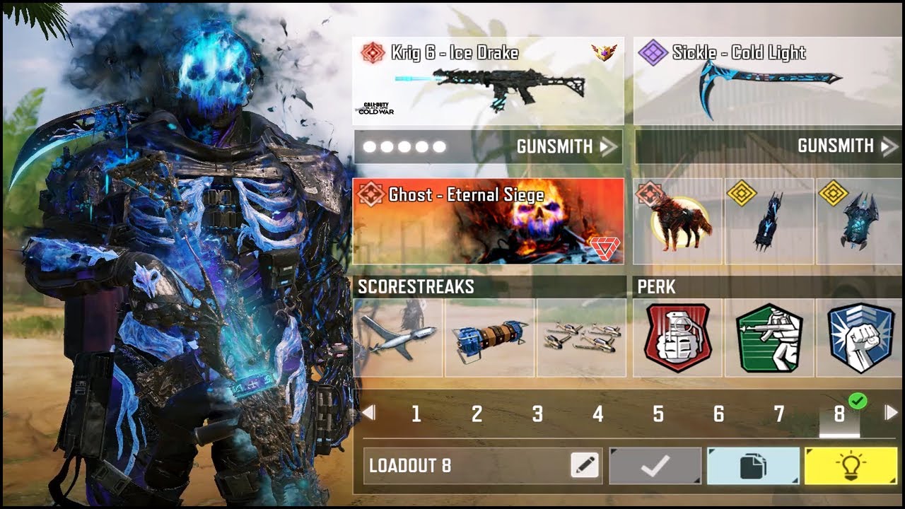 Mythic Krig 6 Ice Drake and Mythic Ghost Eternal Siege Gameplay Call of Duty Mobile