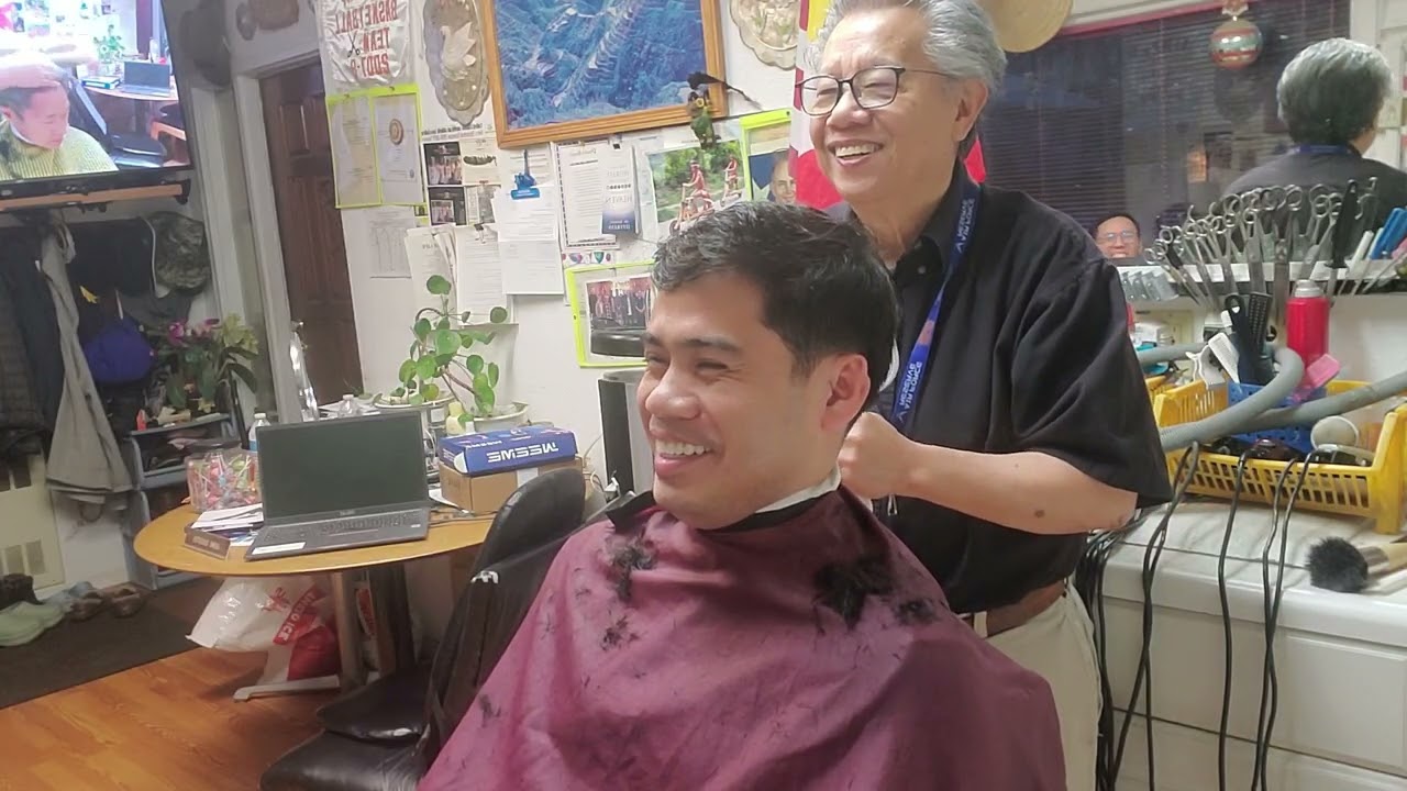 Medium short, medium high tapered haircut