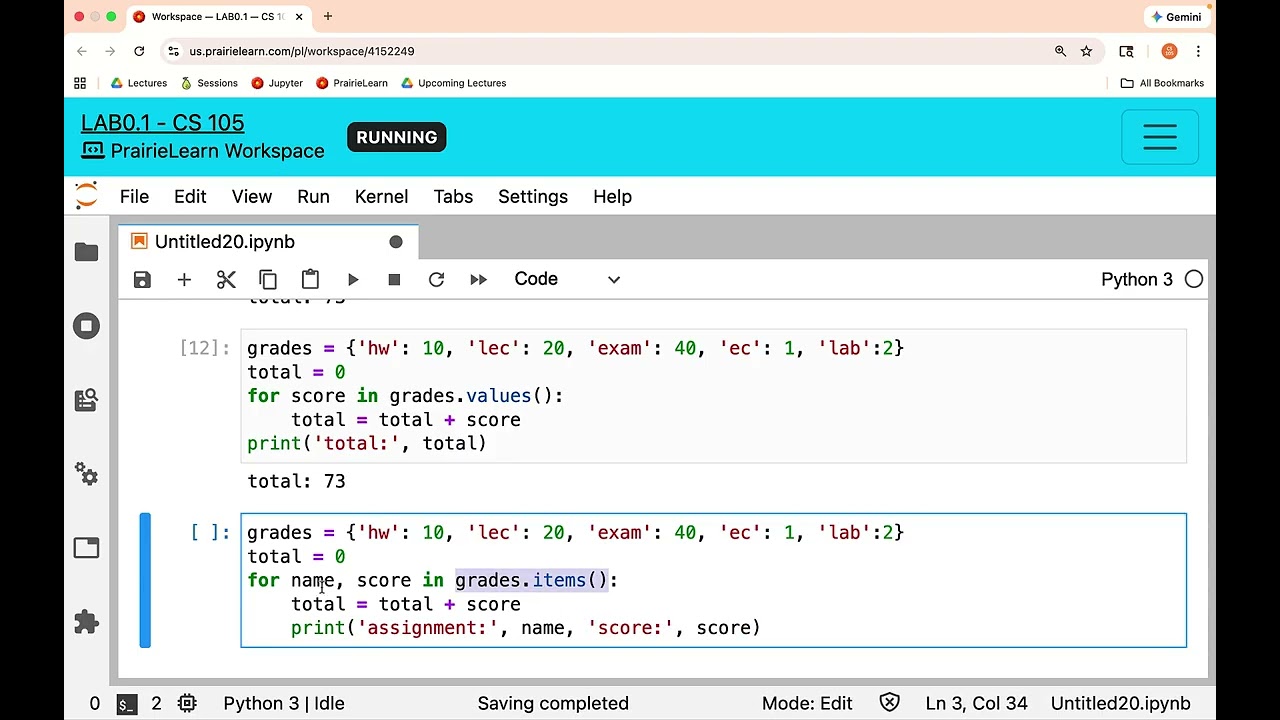 Шаблон суммирования в циклах for на Python (курс CS105 в UIUC)