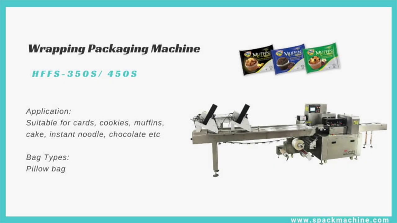 Automatic flow wrapping packing machine with card feeders, horizontal pillow bag packaging machine