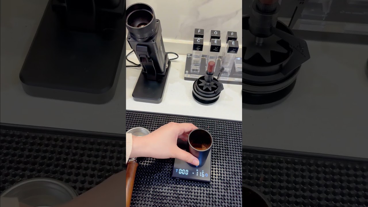 Today's E55 grinder test💯 #coffee #coffeegrinder #espresso #bean #barista#coffeemachine  #starseeker