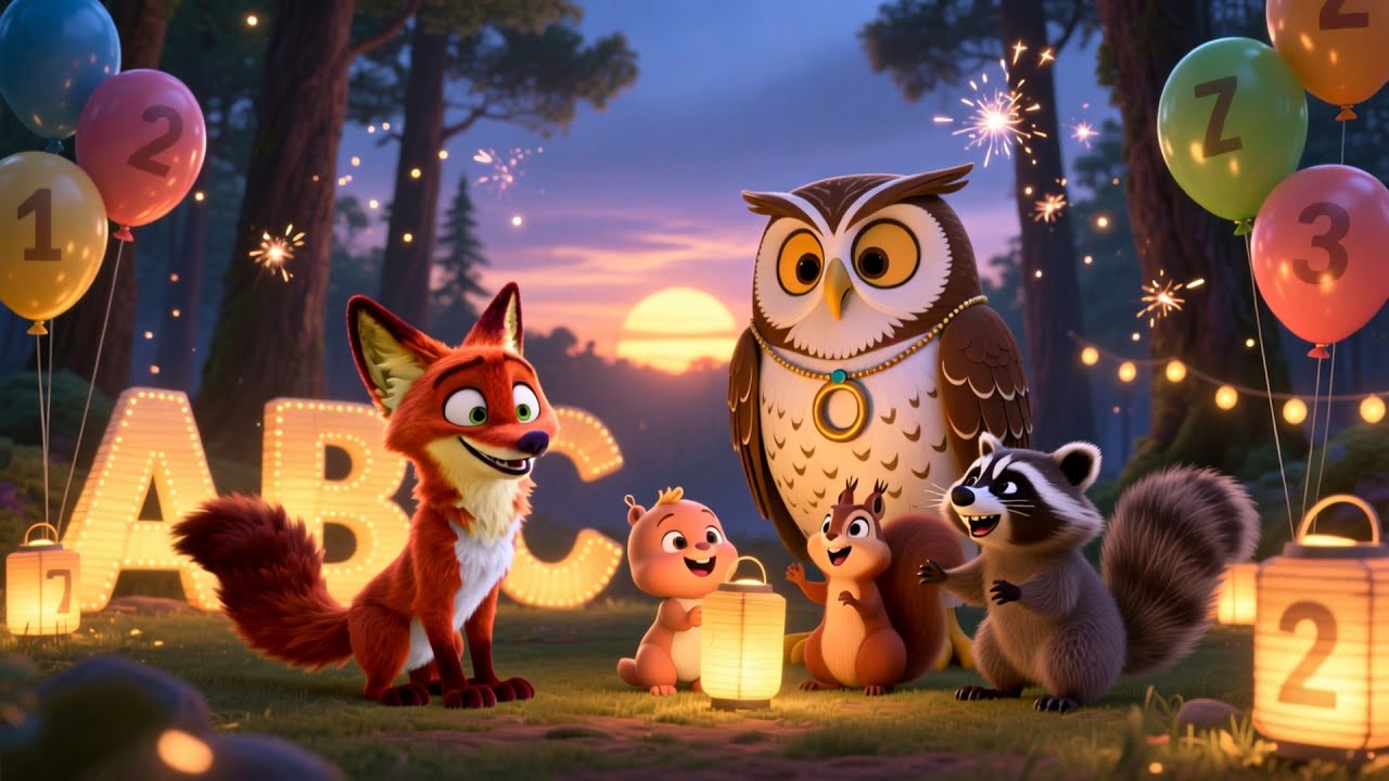 Learning Time with Baby Fox 🦊⏰ | Fun Kids Song | Playful Learning Adventure