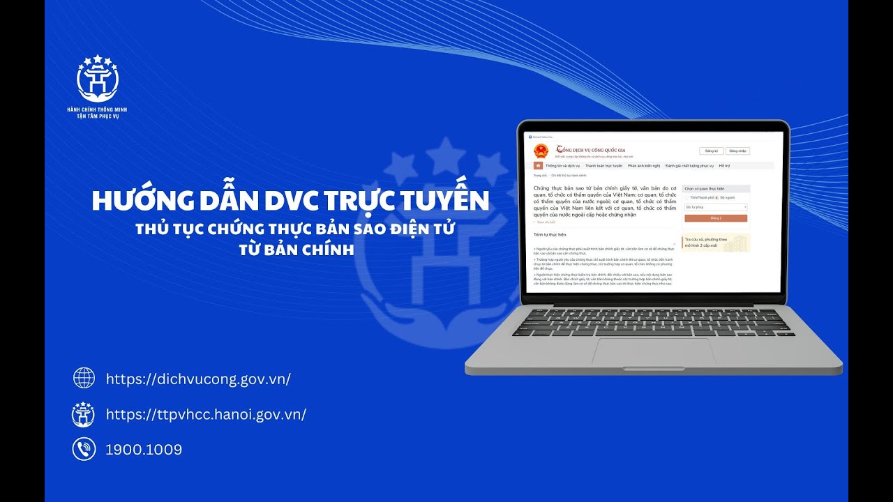 Thủ tục chứng thực bản sao điện tử từ bản chính