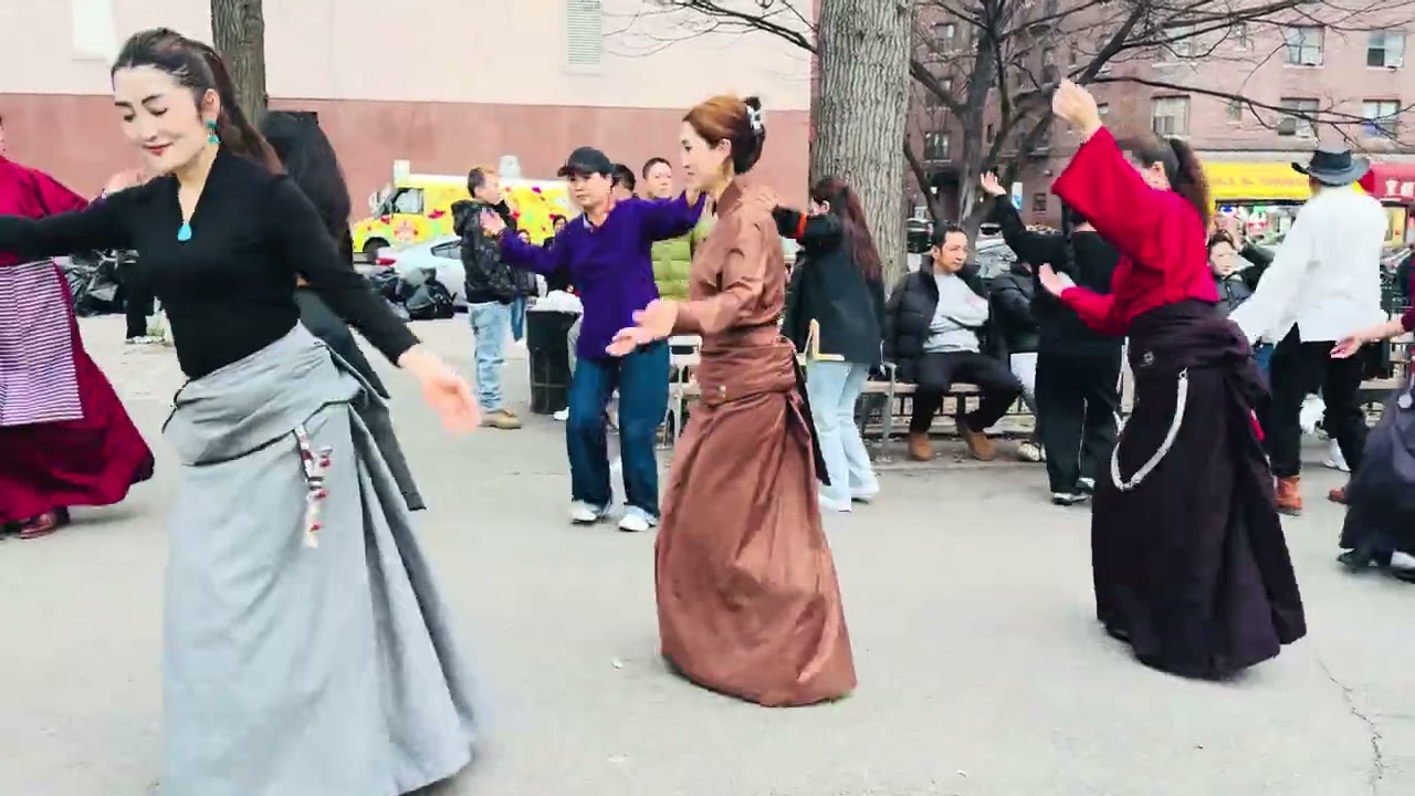 #Sunday#Ghorshay #Tibetan #traditional #dance #newyork #newjersey #Elmhurst Broadway park3/8/2026