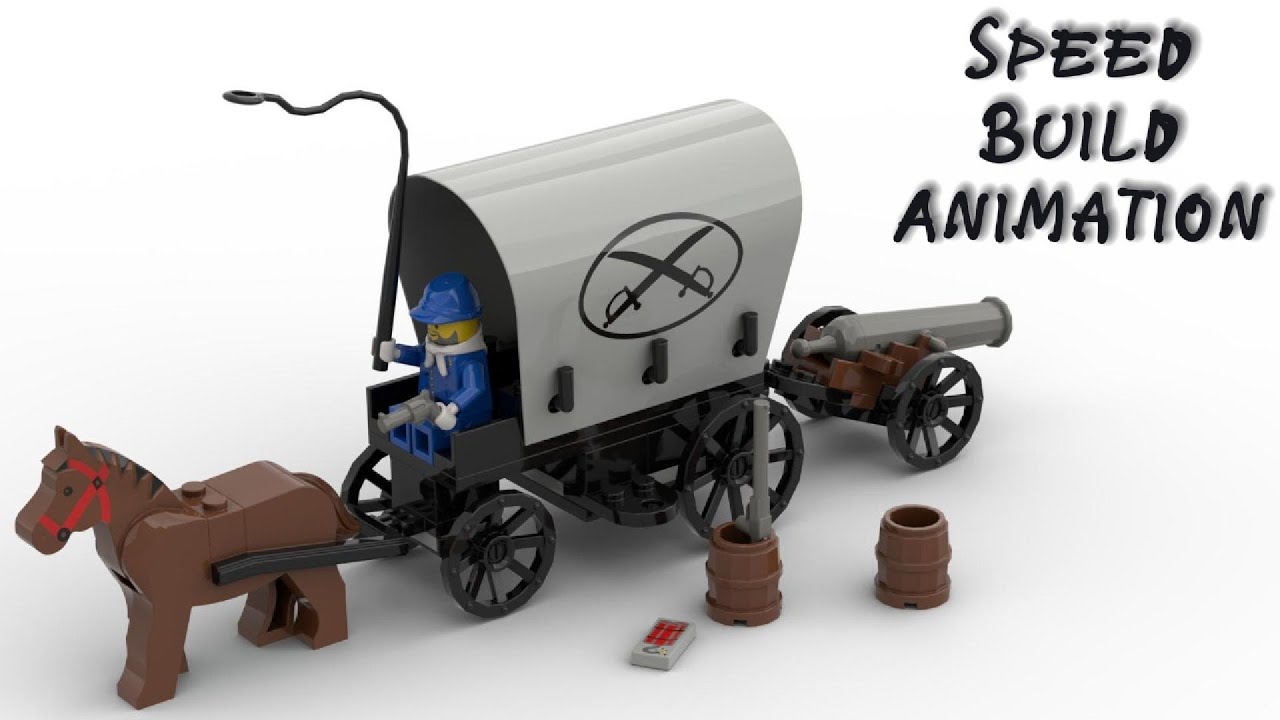 Lego Western 6716 Weapons Wagon Speed Build Animation