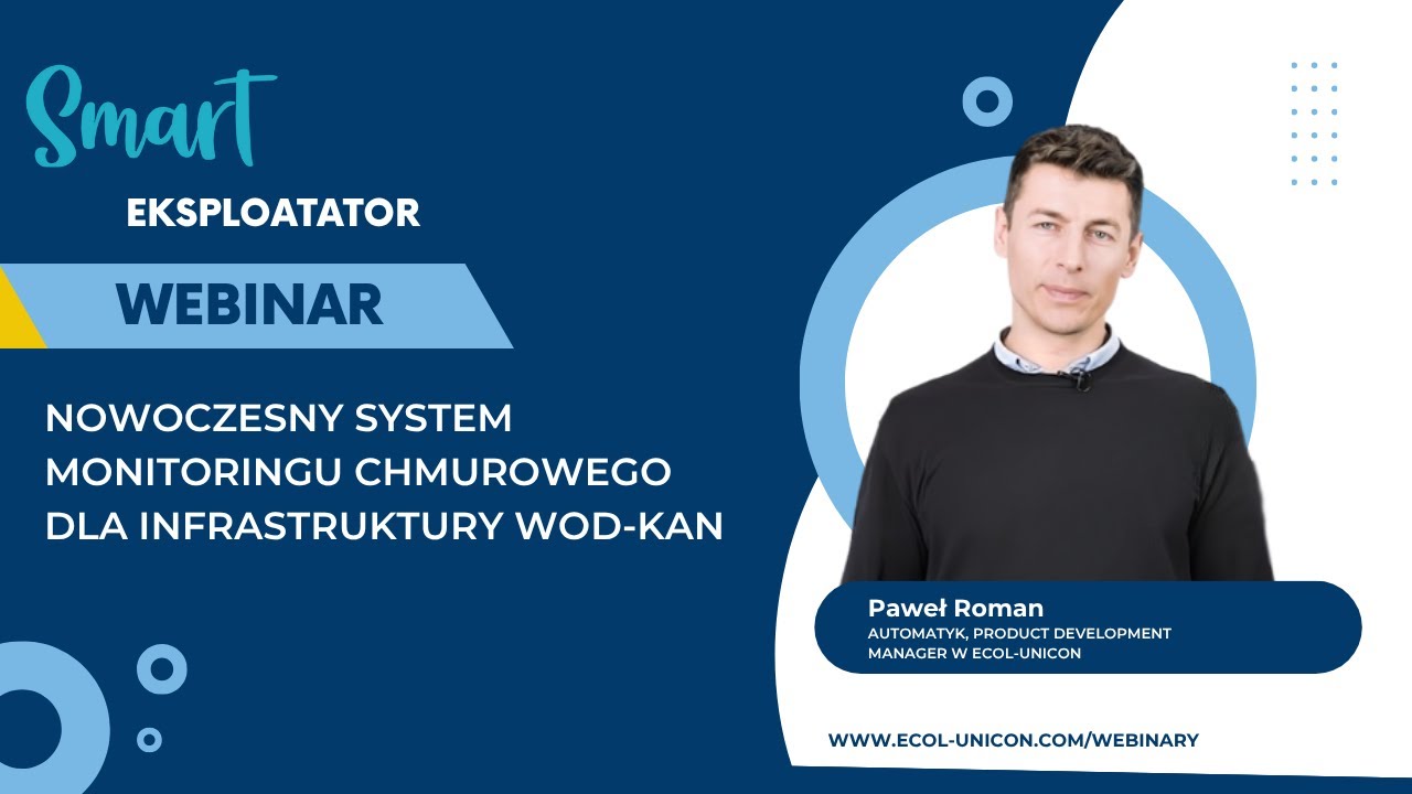 Webinar SMART | Nowoczesny system monitoringu chmurowego dla infrastruktury wod-kan