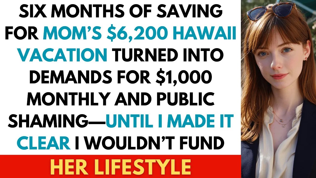 I Saved for Months for Mom’s $6,200 Trip—Now She Wants $1,000 Monthly and Shames Me Online