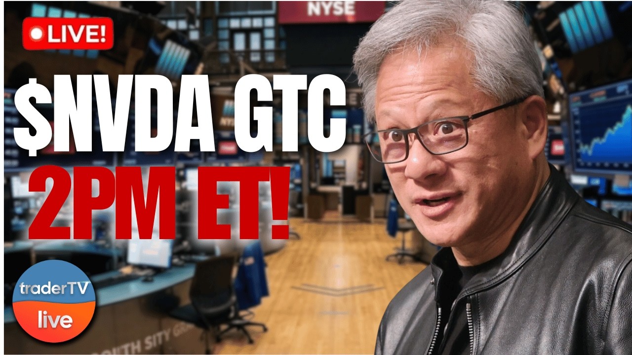 Oil Tumbles 5%! 🫨 $NVDA GTC 2PM ET, FOMC Wednesday! | Live Trading Mar 16
