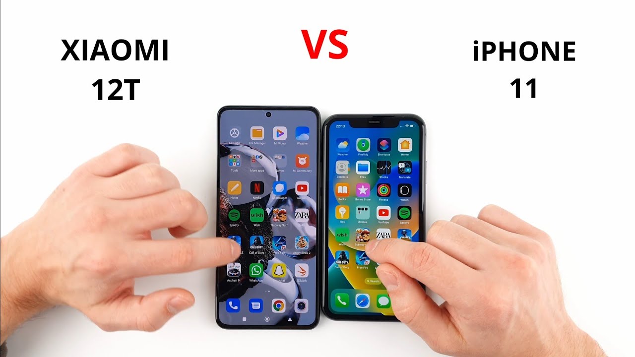 Xiaomi 12T vs iPhone 11 | SPEED TEST