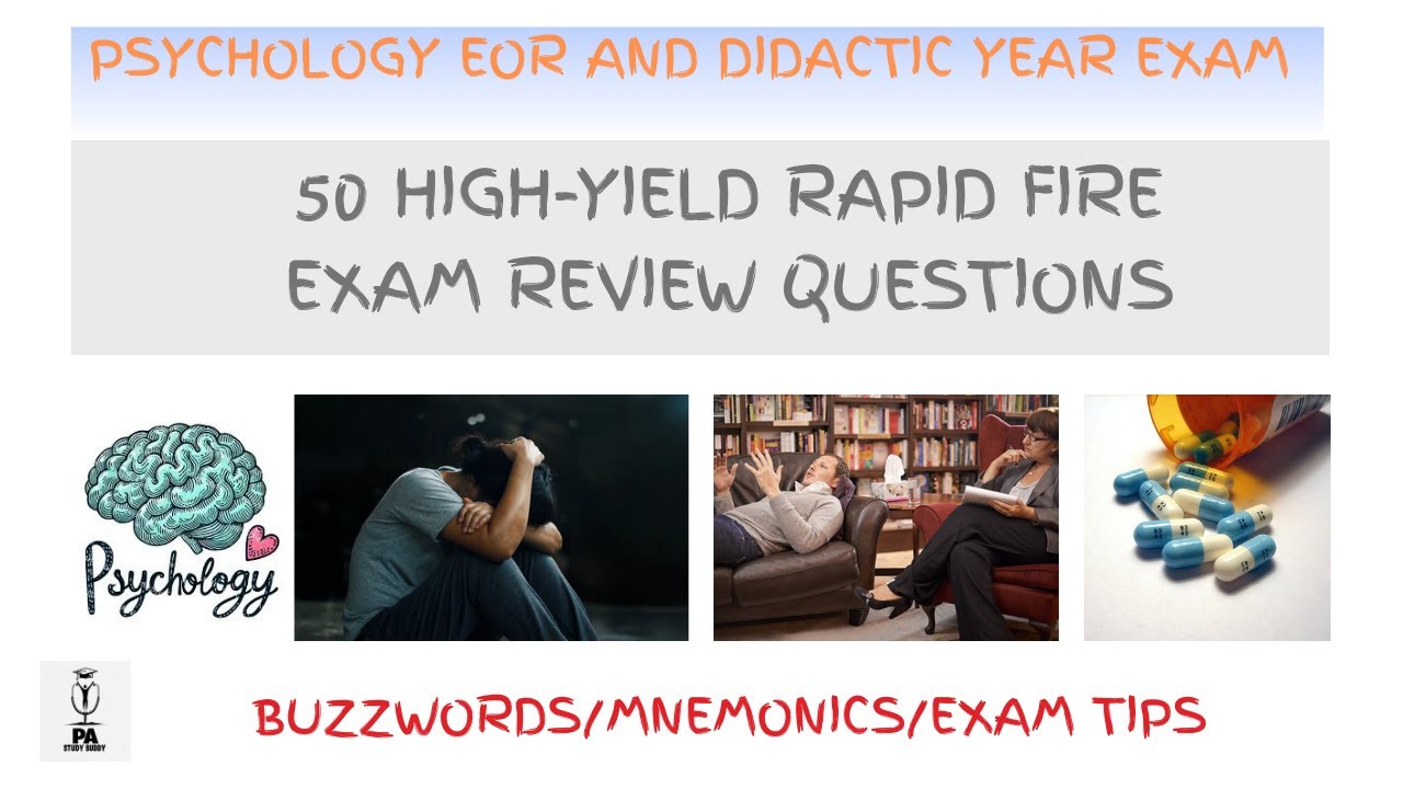 Psychology EOR Exam Review With 50 High-Yield Questions!