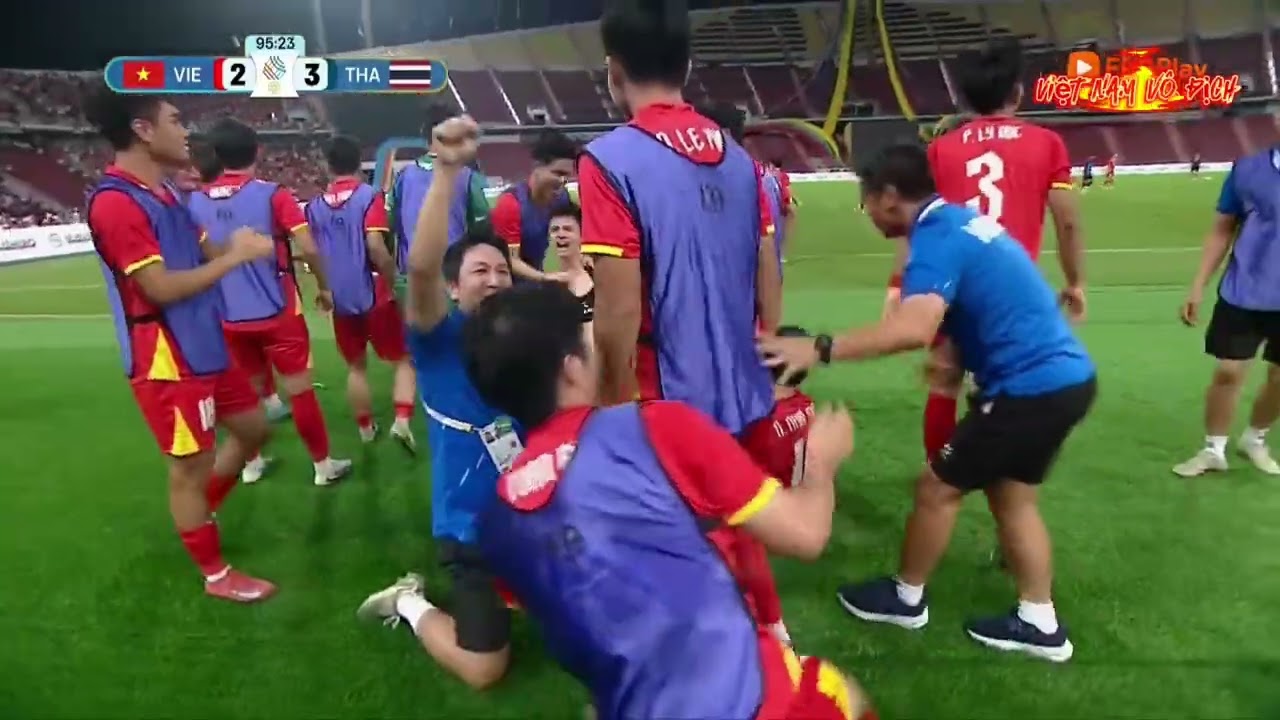 Bàn thắng kết liễ.u.  U22  Thái Lan . Chúc mừng các chàng trai u22 Việt Nam đã dành huy chương vàng