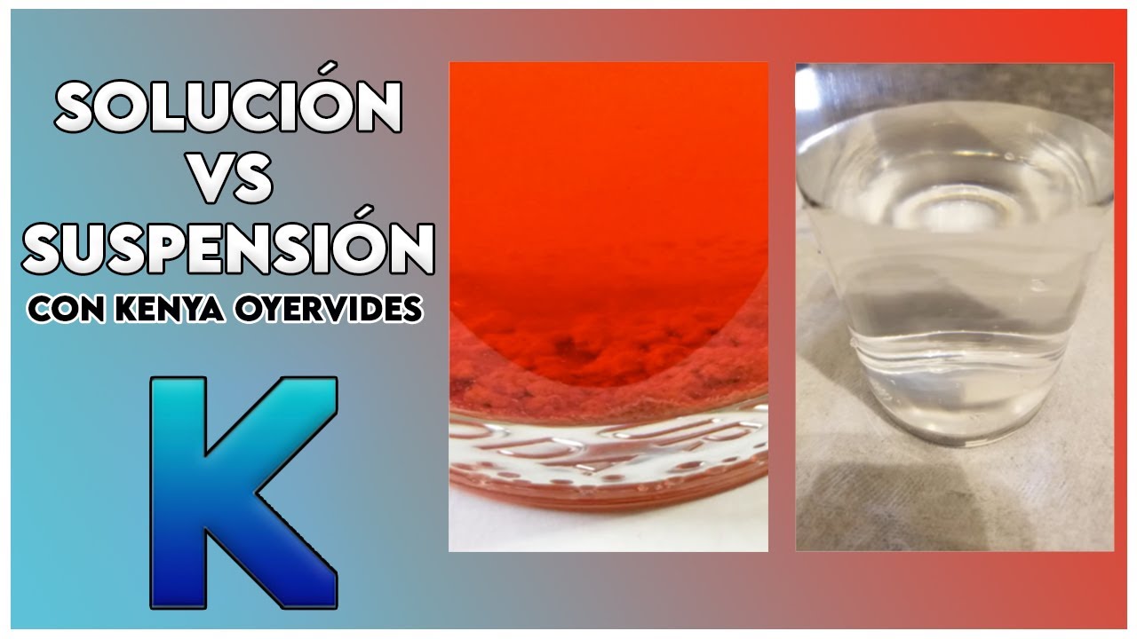 Cuál es la diferencia entre una solución y una suspensión?