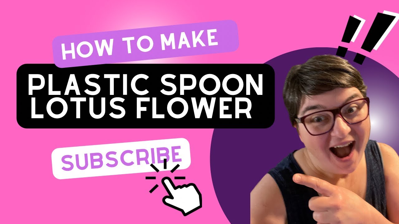 Diy plastic spoon lotus flower
