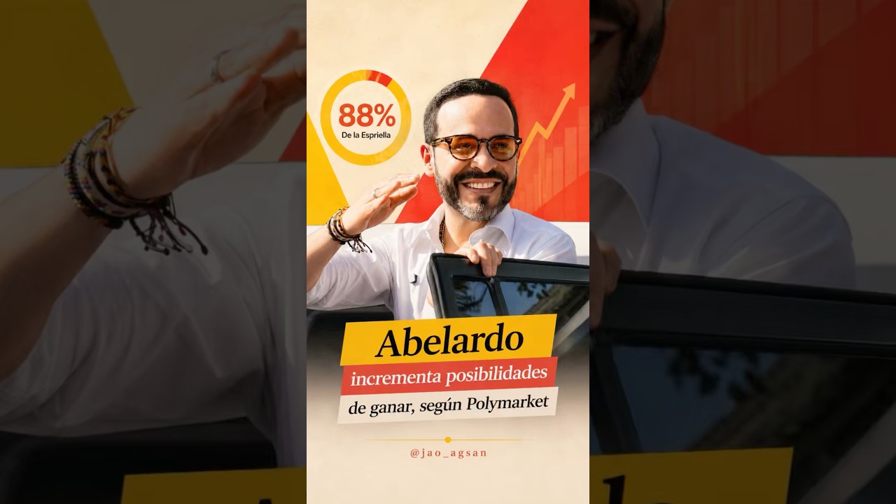 Incrementan posibilidades para Abelardo de ganar presidencia , Polymarket #abelardodelaespriella
