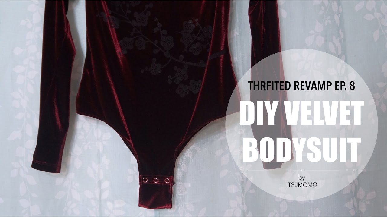 DIY Velvet Bodysuit | Thrifted Revamp Ep. 8