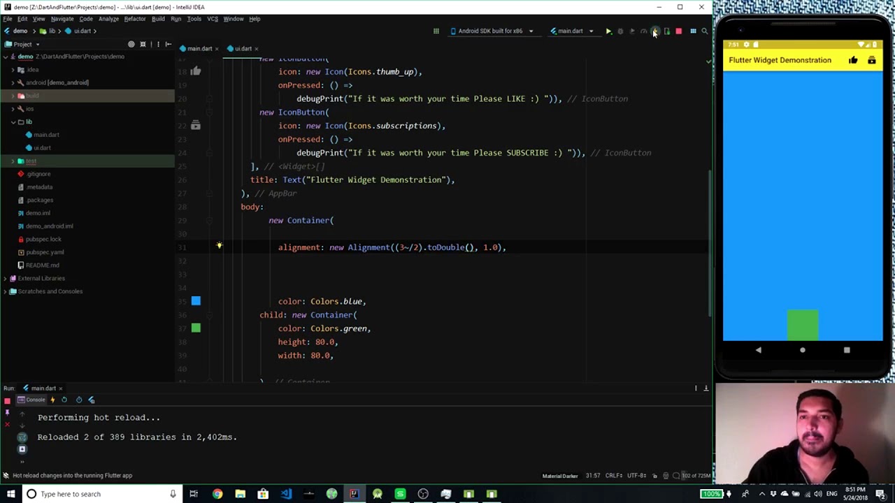 Alignment Class Demo | Flutter