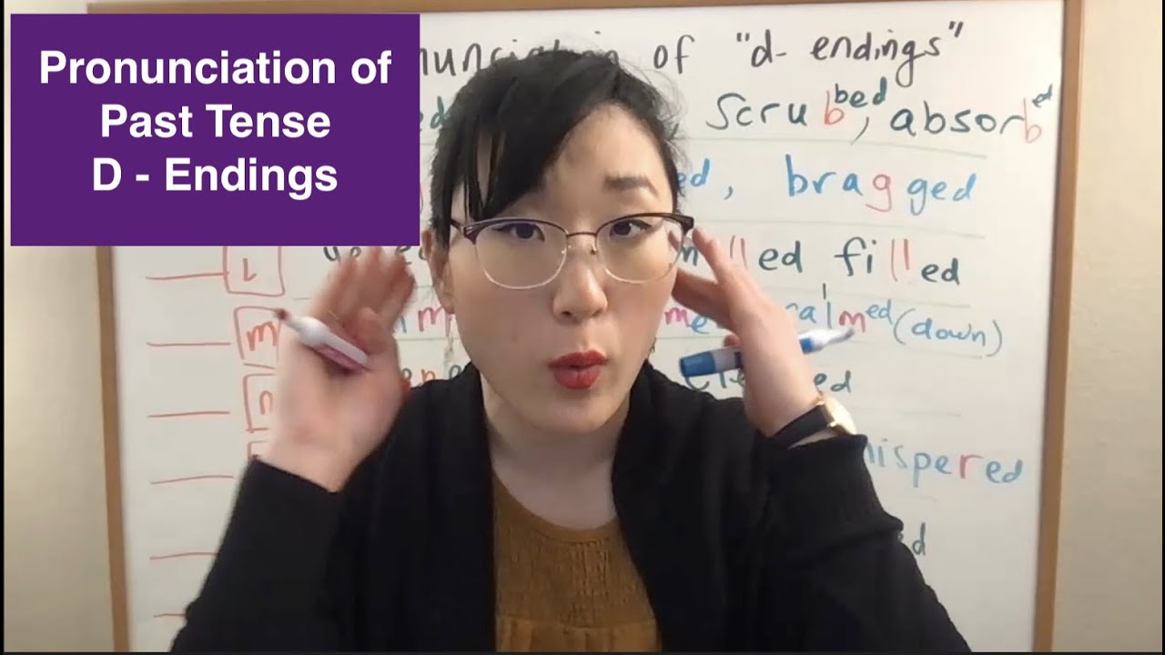 Simple Past Regular Verb Pronunciation Sounds with the  D Ending Part 2