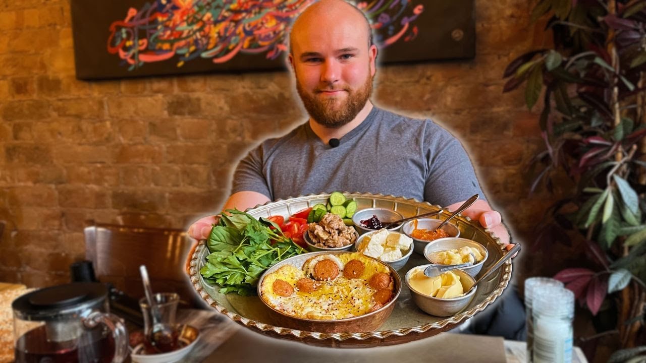 The ULTIMATE PERSIAN BREAKFAST!! 🇮🇷 - SLIMY Lamb Porridge & Sujuk Eggs 🍳
