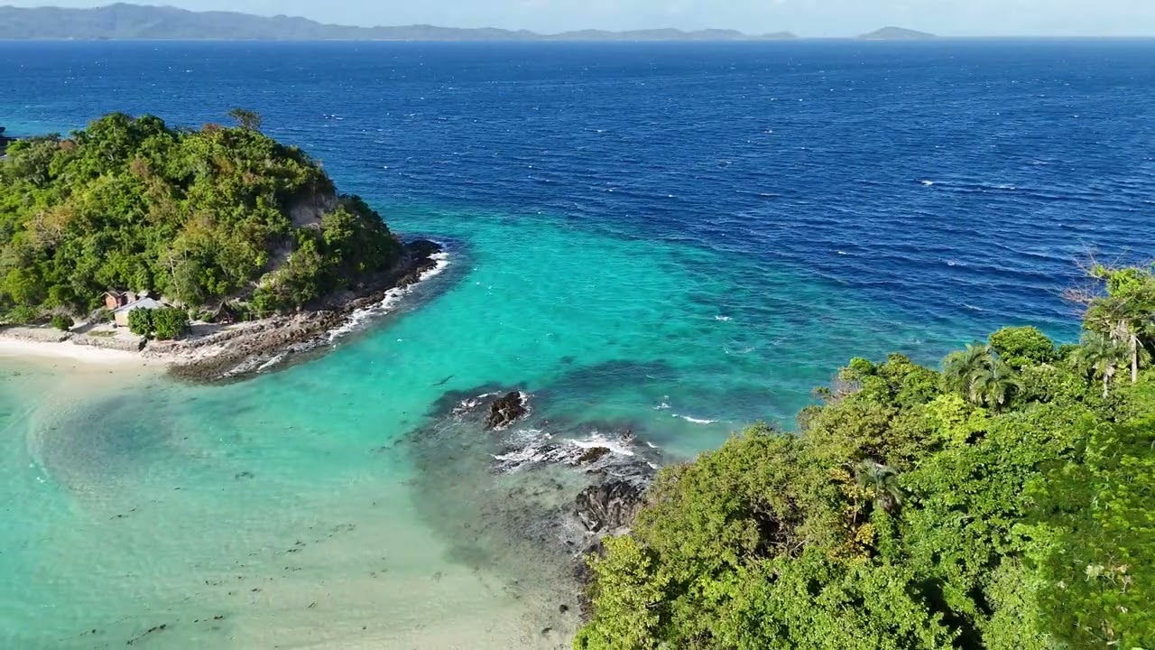Hidden Paradise, Port Barton bay, Palawan, Philippines - Islands Drone Footage 4K, Cinematic Travel