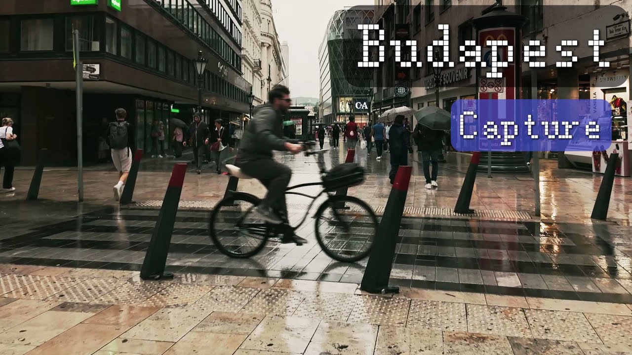 Budapest Hungary | 4K HDR Walking Tour in Light Rain | Rain Walk | 2025