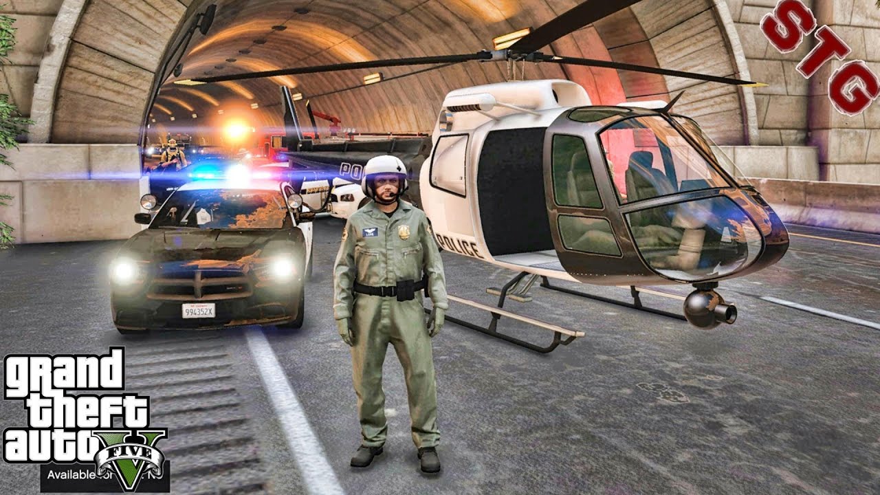 HELICOPTER  NIGHT PATROL!!!| #130 (GTA 5 REAL LIFE PC POLICE MOD)