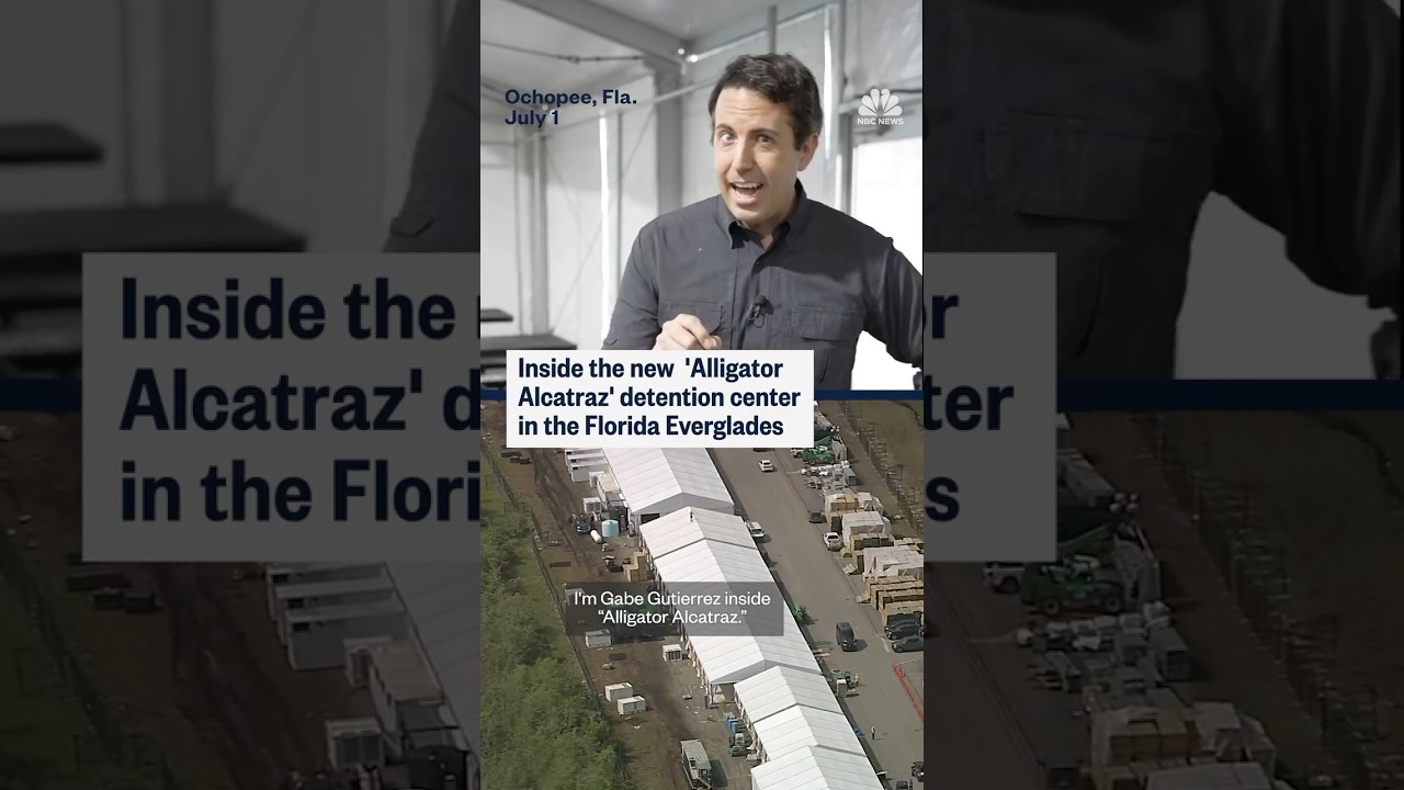 Inside the new 'Alligator Alcatraz' detention center in the Florida Everglades